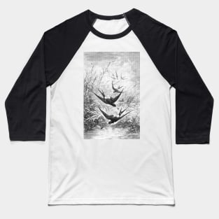 Bird swallows Baseball T-Shirt